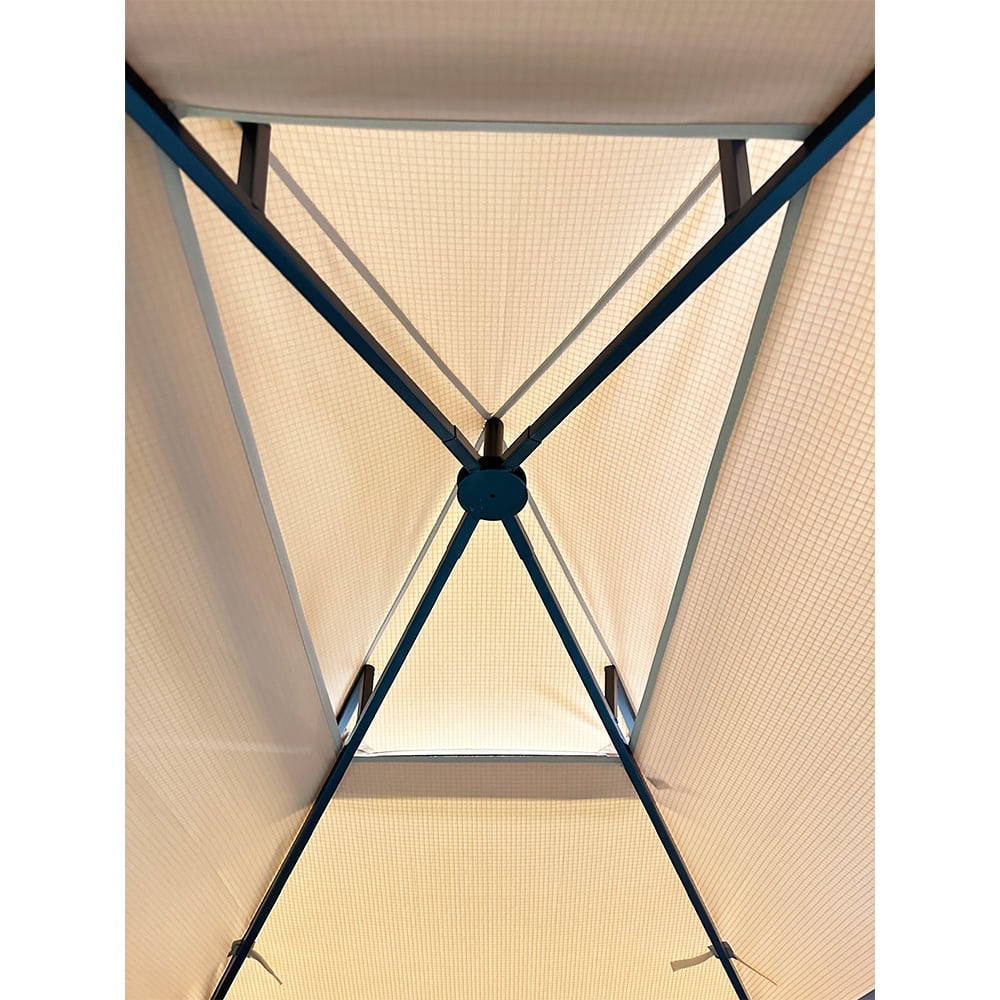 Garden Winds Custom Fit Replacement Canopy Top Cover and Side Awnings Compatible with The Tangkula 13.5’ X 4’ Grill Gazebo - Upgraded Performance RipLock 350 Fabric