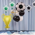 thumbnail image 3 of Yimenbloon Soccer Balloon Soccer Trophy Balloon Champion Sport Balloons for Soccer Birthday Party Decorations, Soccer Balloon Supplies 5PCS, 3 of 7