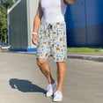 thumbnail image 2 of KLL Cute Rabbit Hold Carrot for Men's 1-Pack Shorts,Sleep Pajama Shorts for Men Soft Pj Shorts Men's Pajama Bottoms Sleepwear -3X-Large, 2 of 7
