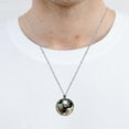 thumbnail image 5 of Rhinoceros Women's Glass Circular Pendant Necklace, 5 of 5
