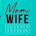thumbnail image 5 of Wild Bobby, Mom Wife Boss Mother's Day Ladies Racerback Tank Top, Tahiti Blue, X-Large, 5 of 6