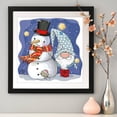 thumbnail image 3 of Kits de pintura de diamantes Muñeco de nieve redondo completo Goblin Regalo de arte hecho a mano Decoración para el hogar Hugtrwg Para estrenar, 3 of 9