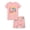 Pink Dino (Short Set), variant on Snug-Fitting Pajamas for Boys – Summer Modal Fiber Toddler/Little PJs Basketball Soccer Jammies Size 3T