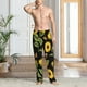 thumbnail image 2 of Fotbe Bees and Sunflowers Pantalones de Pijama para Hombre, Pantalones de Dormir, Pantalones de Casa con Cintura Ajustable y Bolsillos-Small, 2 of 6