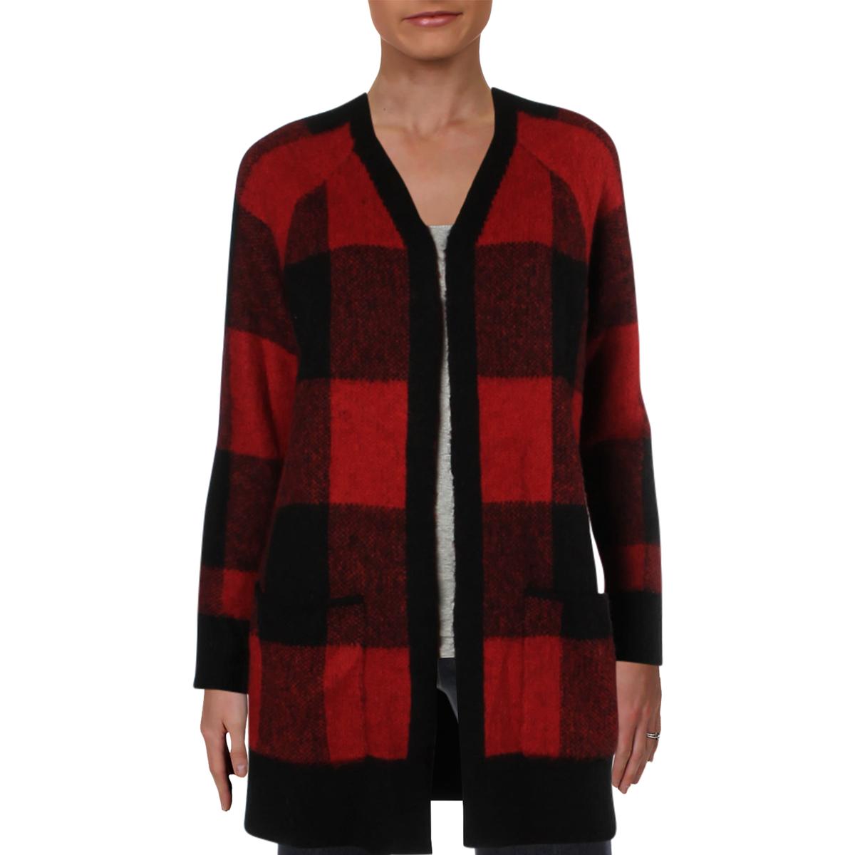 lucky brand buffalo plaid cardigan