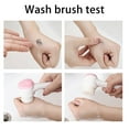 thumbnail image 6 of SATRINO Silicone Manual Facial Cleansing Brush, Skin Friendly Waterproof Face Cleaning Scrubber Exfoliator Cleanser for Blackheads Whiteheads Makeup Residues Removal- Pink, 6 of 7