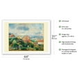 thumbnail image 2 of View From Montmartre (Vue de Montmartre) - Paris France - From an Original Color Painting by Pierre-Auguste Renoir c.1892 - Fine Art Rolled Canvas Print 27in x 40in, 2 of 4
