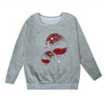 thumbnail image 4 of DHFJKG Kids Santa Pullover For Boys Girls Red Tall Glass Printed Round Neck Long Sleeved Loose Fit Top Hoodless Child Winter Casual Holiday Tops, 4 of 4
