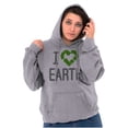 thumbnail image 3 of I Love Earth Reduce Reuse Recycle Hoodie Sweatshirt Women Men Brisco Brands M, 3 of 6