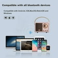 thumbnail image 3 of Altavoz Bluetooth Dosmix Retro Vintage Decor Rosa, 3 of 9