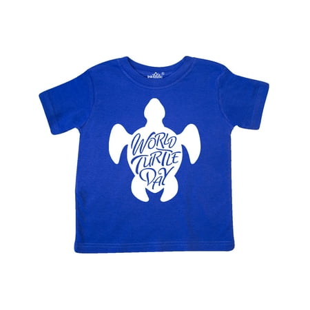

Inktastic World Turtle Day with sea turtle in white Gift Toddler Boy or Toddler Girl T-Shirt