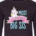 thumbnail image 4 of Inktastic Most Magical Big Sis- Cute Unicorn Long Sleeve Youth T-Shirt, 4 of 5