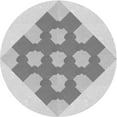 thumbnail image 1 of Ahgly Company Tapis Rond Lavable en Machine Intérieur Transitionnel Gris Canon, 6 Pieds Rond, 1 of 7
