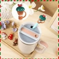thumbnail image 5 of 8 PCS Christmas Straw Topper, Straws Cover for Stanley 30&40 Oz Tumbler, Cute Christmas Straws Caps in Various Shapes, Drinking Straw Tip Covers for 0.4 Inch/10 mm Straw, 5 of 10