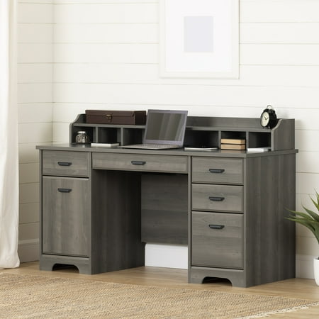 UPC: 0066311082715 | South Shore Versa  Traditional Desk  Small Desk Gray