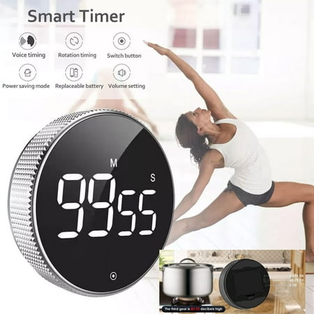 

G.PEH Large LCD Digital Kitchen Cooking Timer Count-Down Up Clock Loud Alarm Magnetic