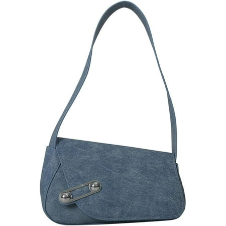 Womens Trendy Shoulder Hobo Bag PU Leather Y2k Purse Small Totes Handbag Casual Top Handle Armpit Satchel Designer