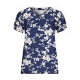 thumbnail image 6 of USSUMA Womens Summer Tops and Blouses Trendy Womens Summer Tops V Neck T Shirts Summer Short Sleeve Casual Tees Shirts Summer Tops Loose Casual Tee T-shirt Blouse Female, 6 of 7