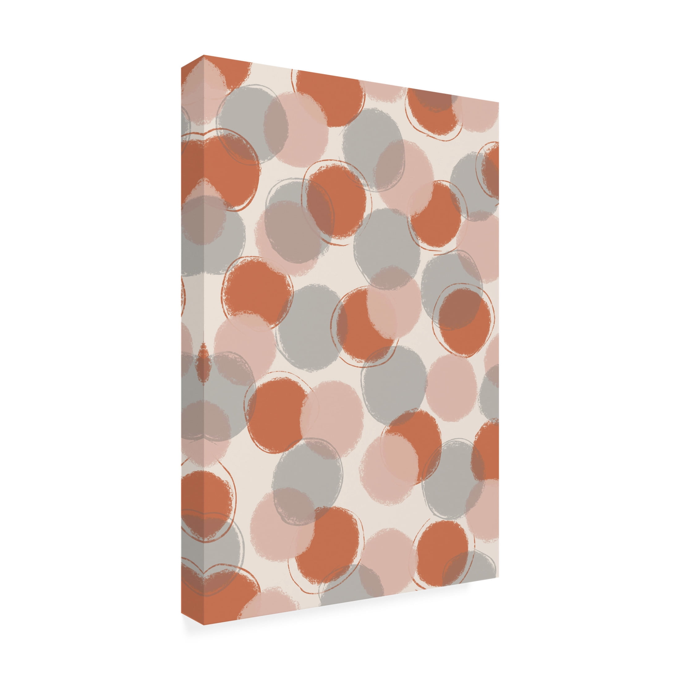 Canvas Wall Art - Treechild 'Pastel Dots' Wall Art for Living Room, Bedroom, or Office D?cor by Trademark Fine Art - 30 x 47 Inches