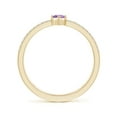 thumbnail image 2 of ANGARA Natural Marquise Amethyst Parallel Split Shank Ring with Accents in 14K Yellow Gold for Women (Size-5x2.5mm) | February Birthstone, Anniversary, Jewelry Gift for Women | Natural Amethyst Ring, 2 of 9