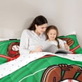 thumbnail image 5 of Homewish Kids Teens Baseball Bedding Comforter Set 2pcs,Sport Gamer Twin Comforter Sets Microfiber,Abstract Geometric Stripes Breathable Bedding Set,Breathable Home Decor,Reversible, 5 of 8