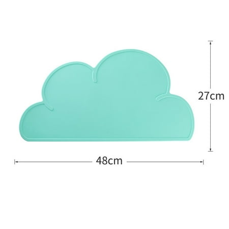 

48X27Cm Silicone Pad Placemat Dining Table Mat Heat Insulation Cloud Shape