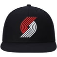 thumbnail image 2 of Men's Mitchell & Ness Black Portland Trail Blazers Ground 2.0 Snapback Hat, 2 of 5