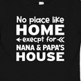 thumbnail image 4 of Inktastic No Place Like Home Except for Nana & Papa's House Boys or Girls Baby T-Shirt, 4 of 5