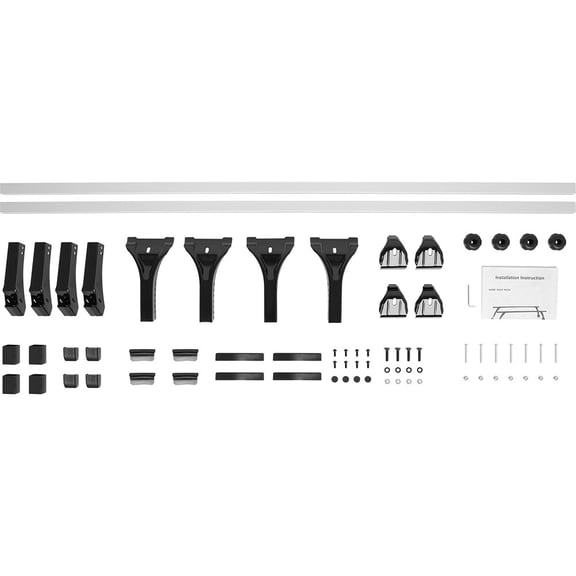 63" For Ford Econoline Van Adjustable Roof Ladder Rack Cross Bars Cargo Kayak