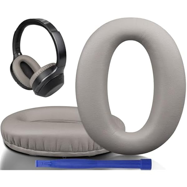 wonima02 Replacement Earpads Cushions for Sony WH-1000XM2 (WH1000XM2) & MDR-1000X (MDR1000X) Headphones, Ear Pads with Noise Isolation Foam, Added Thickness (Gold)