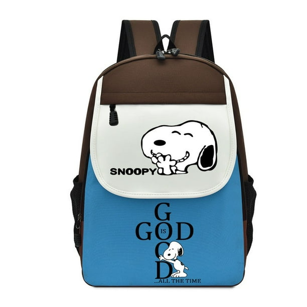 Mochila De Dibujos Animados Snoopy Bolsa Escolar Para Mujeres Hombres Ordenador Viaje