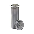 thumbnail image 1 of Cafetera y tetera fría de medio galón de 64oz, filtro de acero inoxidable para tarro de boca ancha con tapa y 2 sellos de silicona | Filtro de cafetera de cerveza fría de acero inoxidable de malla fin, 1 of 5