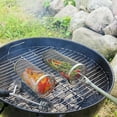 thumbnail image 6 of 4Pack BBQ Rolling Rack Basket Stainless Steel Mesh Cylinder Rack Basket for Camping Picnics Outdoor Round BBQ Rack Grid, 6 of 8