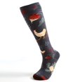thumbnail image 1 of Calcetines hasta la rodilla de tubo medio y alto, estilo ins francés, ilustración retro, calle abstracta literaria, moda de algodón, 1 of 4