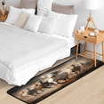 thumbnail image 5 of CURLYOOT Running Horse Runner Rug 2'x6' Washable Kitchen Runner Rug Indoor Non Slip Laundry Rugs Floor Carpet for Hallway Kitchen Entryway Bedroom Living Room, 5 of 6