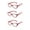3PK-Red, variant on EYE ZOOM 3 Pairs Ladies Readers Cat Eye Style reading Glasses with Spring Hinge for Women, Red, +1.50 Strength