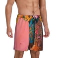 thumbnail image 2 of Balery Cowboy Boots With Flowers Pantalones cortos de pijama de punto de algodón para hombre con cinturilla y bolsillos-XX-Large, 2 of 6