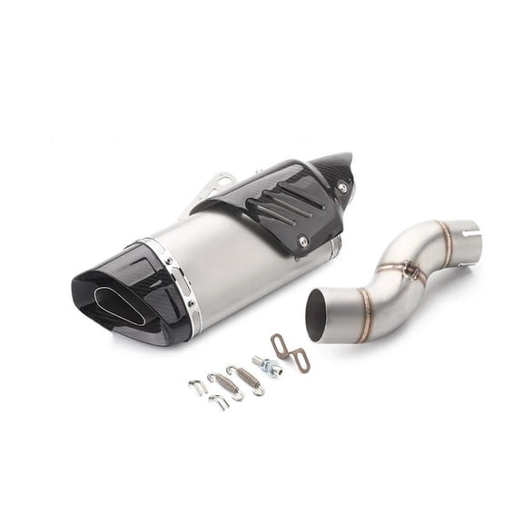 Motorcycle System Exhaust Pipe Muffler Slip On Middle Link Pipe For Yamaha R6 YZF R6 2006 2007 2008 2009-2023
