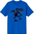 thumbnail image 3 of "Real Football" Sports Back to School Adult Royal Blue Crew Neck Short Sleeve Tee-Medium, 3 of 4