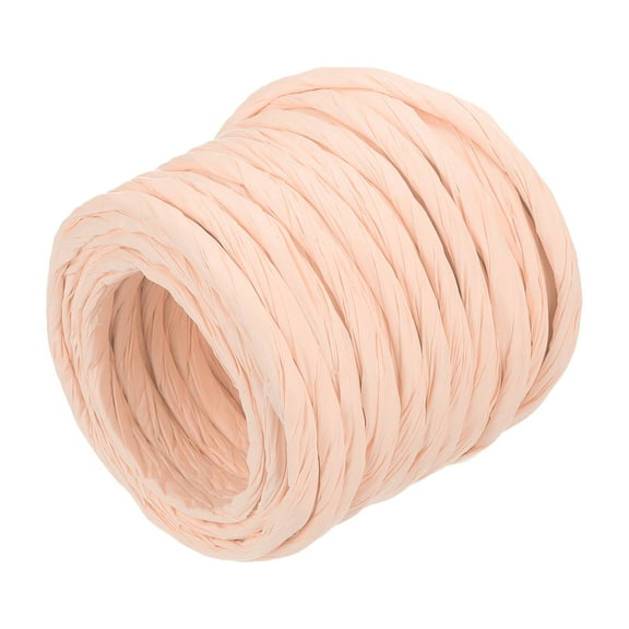 Uxcell Raffia Paper Craft Rope Packing Rope 13 Yards Handmade Twisted Paper Craft String/Cord/Rope for DIY Decoration Gift Packaging Light Champagne