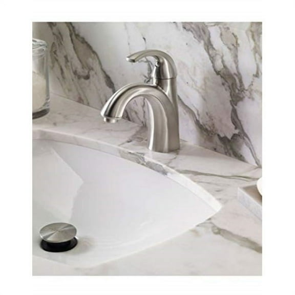 Pfister LF-042-SLKK Selia Single-Handle Bathroom Faucet w/ Push & Seal Drain (Brushed Nickel)