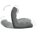 thumbnail image 6 of vidaXL Folding Floor Chair Light Gray Fabric, 6 of 9