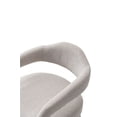 thumbnail image 5 of Manhattan Comfort Aspen Dining Armchair with Solid Wood Frame in Silver Lining, 5 of 11