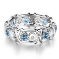 thumbnail image 1 of Anillo de cristal de cuarzo Torina para mujer, terapia Ionix, anillo de cristal de cuarzo para pérdida de peso, anillos de terapia magnética de drenaje linfático, 1 of 4