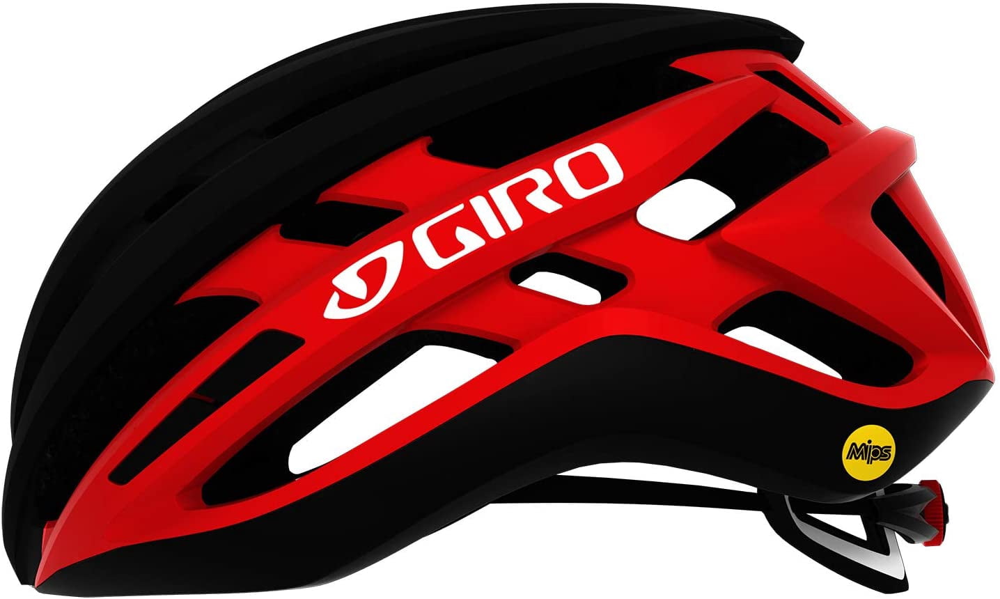 Giro Agilis MIPS Mens Road Cycling Helmet - Matte Black/Bright Red 2022, Small