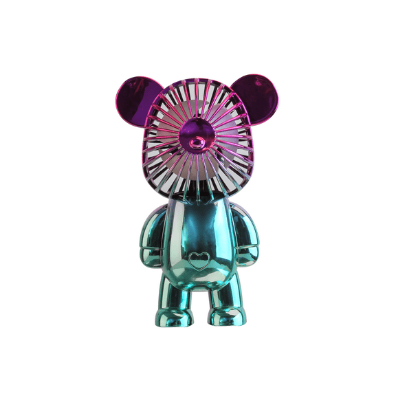 Portable Bear Fan- Chrome Blue (BF-BLUE)
