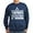Navy, variant on CafePress - Warning Tells Dad Jokes At Random Sweatshirt - Classic Crew Neck Sweatshirt