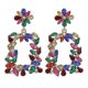 thumbnail image 1 of Pendientes largos de cristal a la moda con forma de gota de aleación hueca - 54863-MT | Código de modelo 5666 54863-MT, 1 of 5