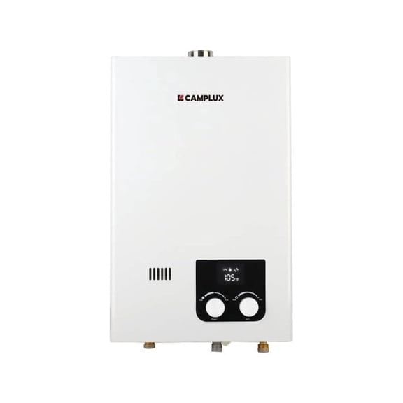 CAMPLUX 2.64GPM, 68,000BTU Indoor Tankless Propane Gas Water Heater, Energy Efficiency, 120V