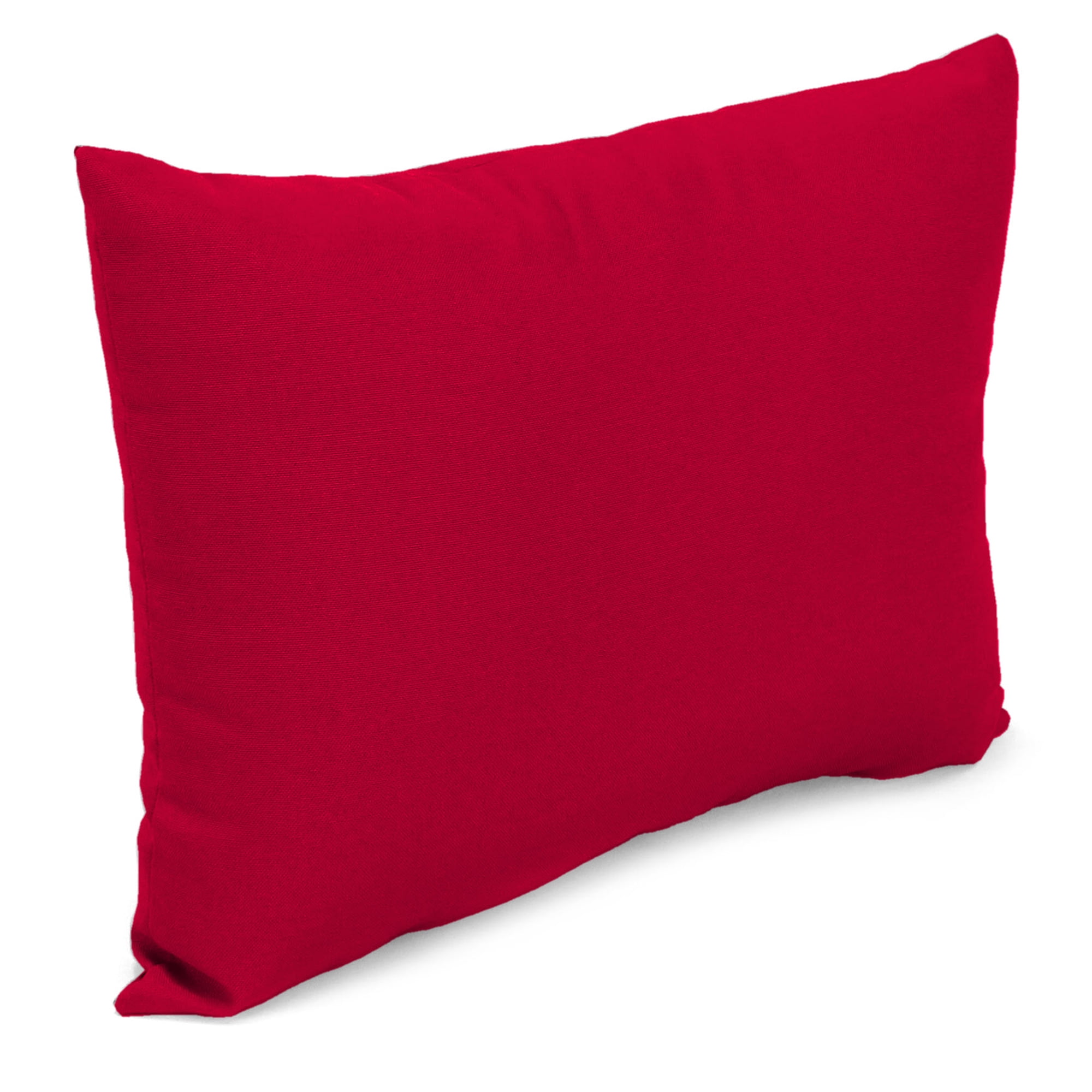 Jordan Manufacturing 12" x 18" Really Red Solid Rectangular Outdoor Lumbar Throw Pillow (2 Pack)